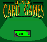 Hoyle Card Games title screen for GameBoy Color